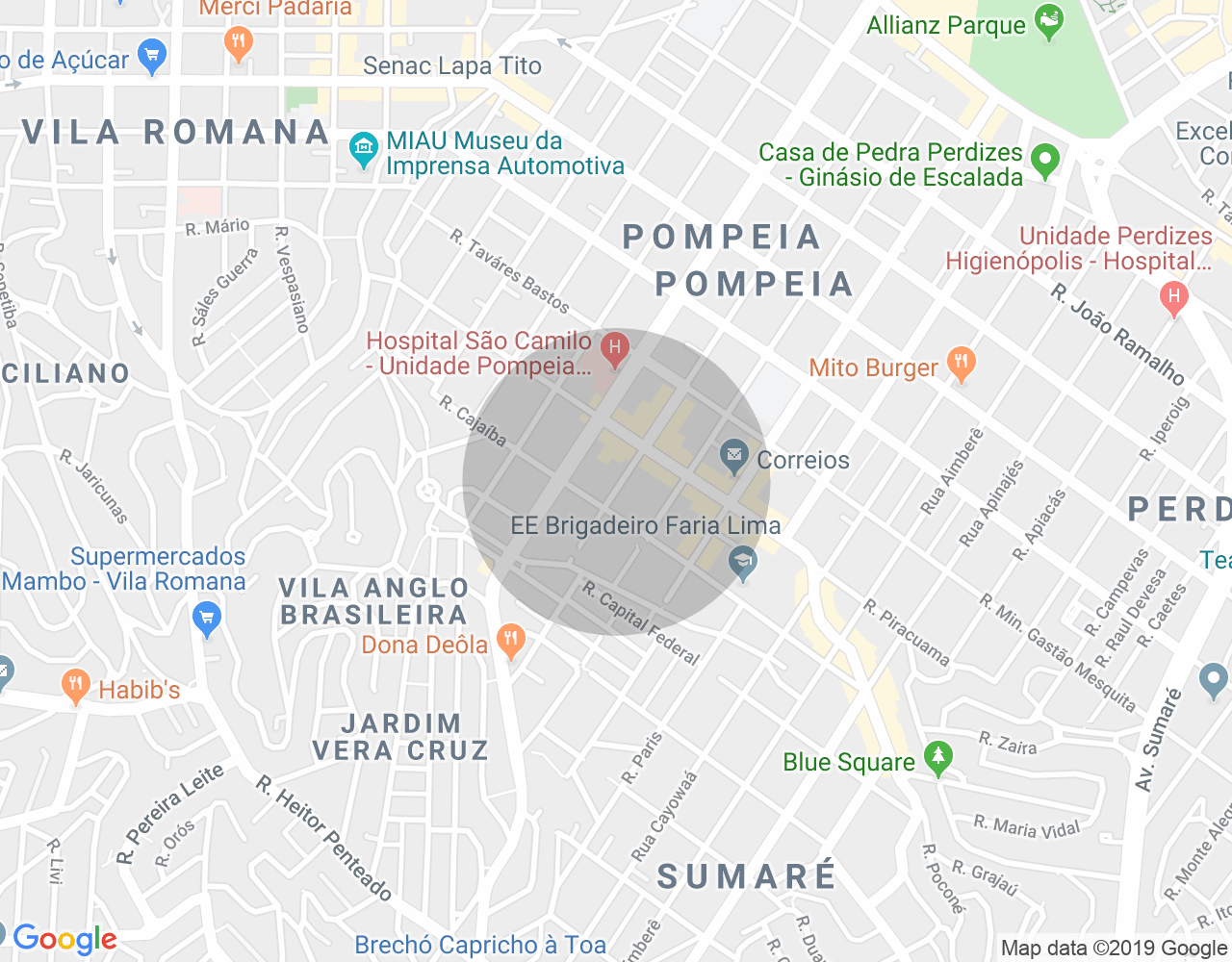Imóvel no mapa