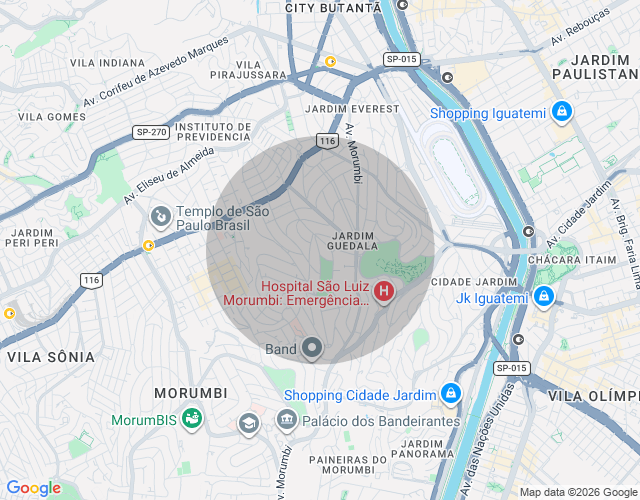 Imóvel no mapa