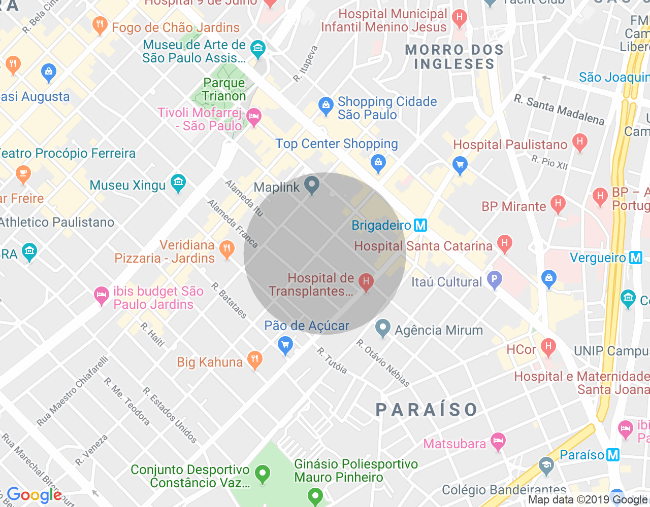 Imóvel no mapa
