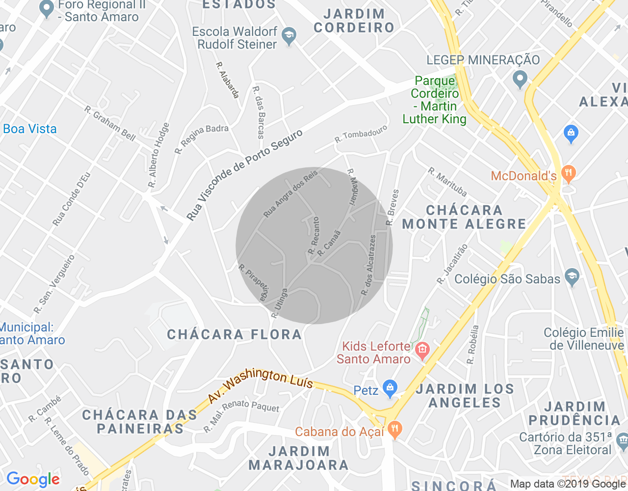Imóvel no mapa