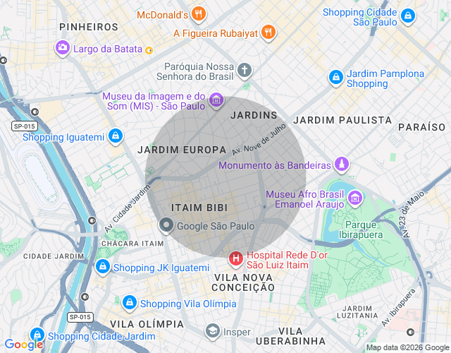 Imóvel no mapa