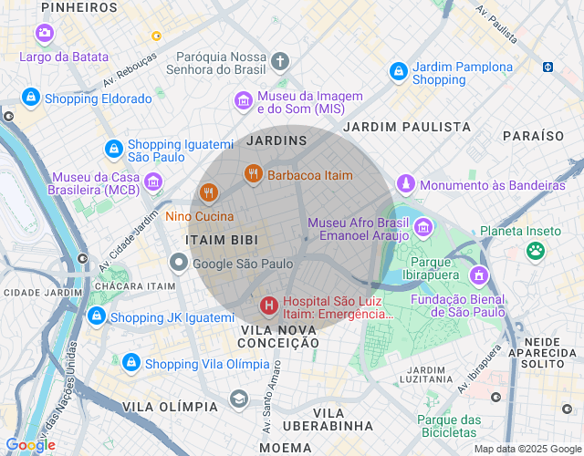 Imóvel no mapa