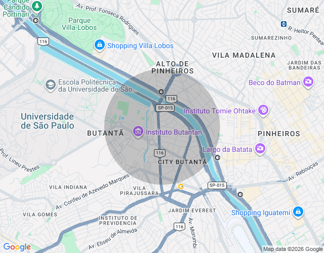 Imóvel no mapa
