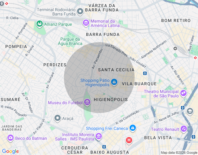 Imóvel no mapa