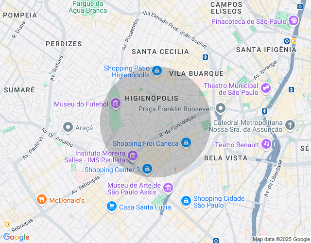Imóvel no mapa
