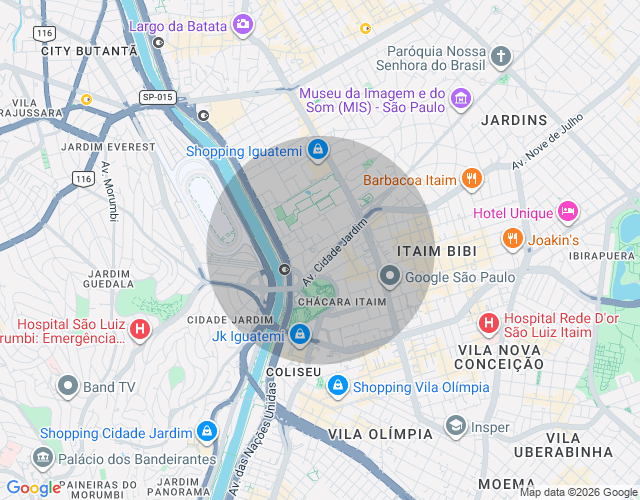 Imóvel no mapa