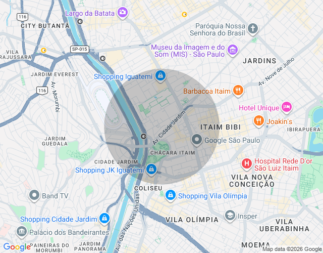 Imóvel no mapa