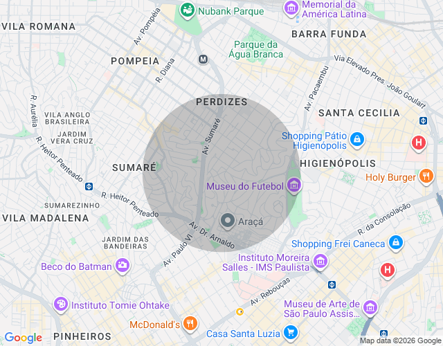 Imóvel no mapa
