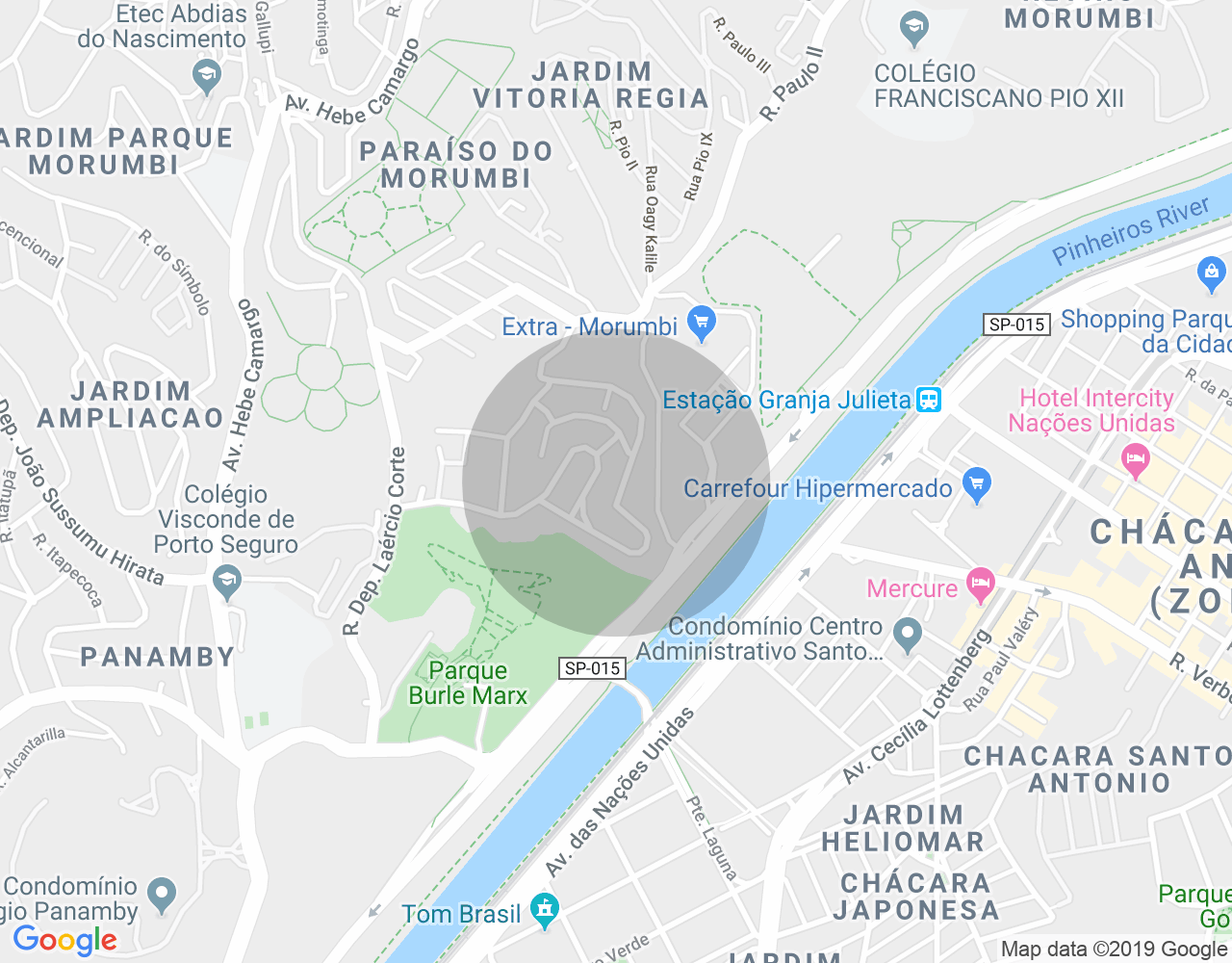 Imóvel no mapa