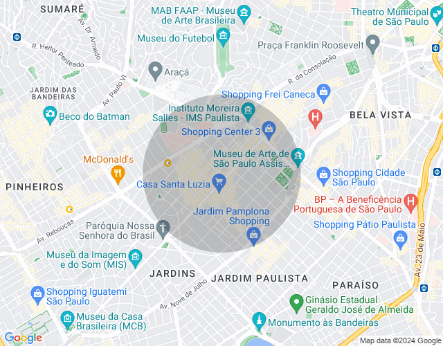 Imóvel no mapa