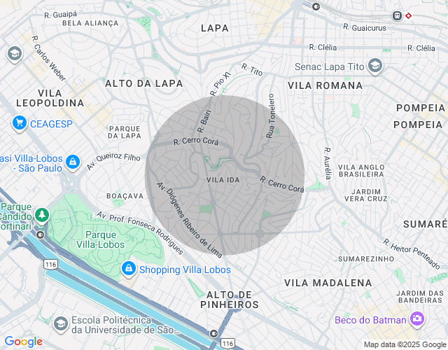 Imóvel no mapa