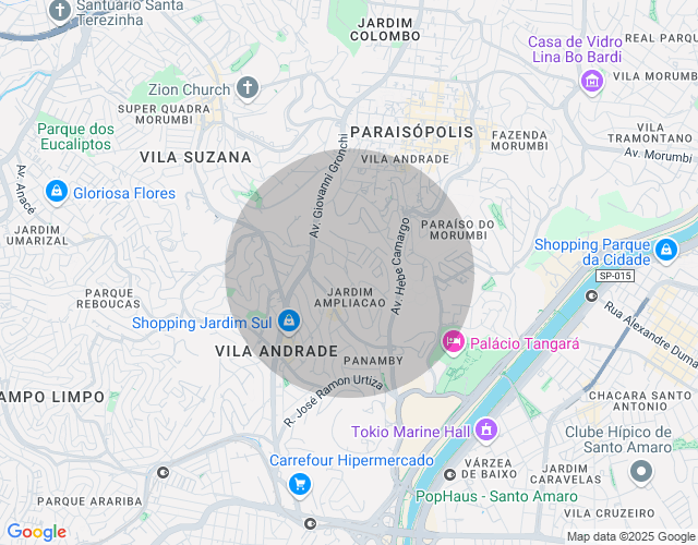 Imóvel no mapa