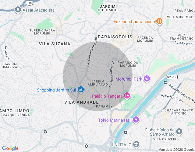 Imóvel no mapa