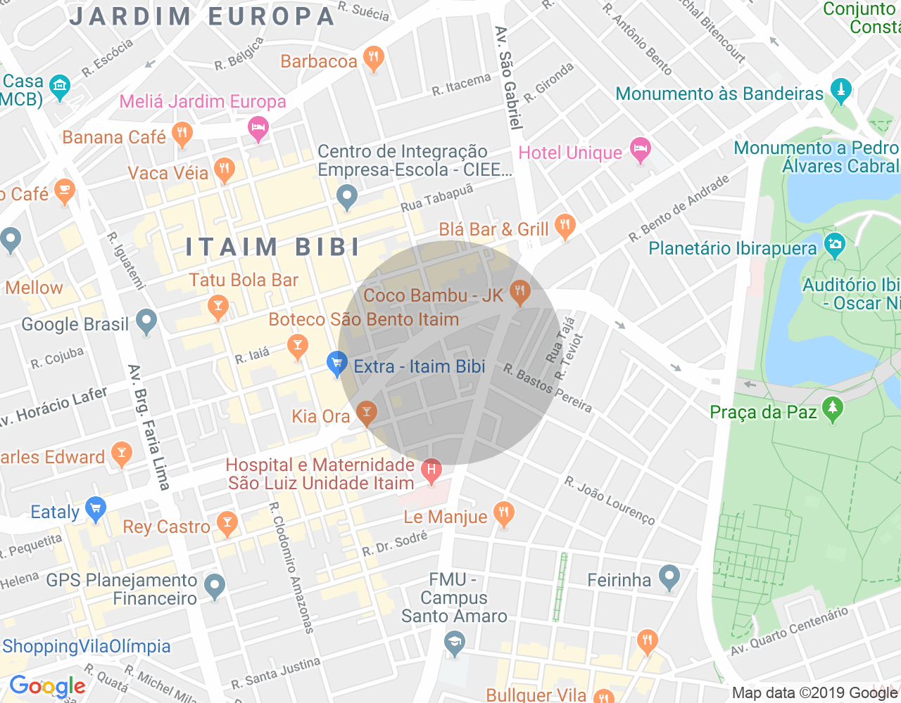Imóvel no mapa