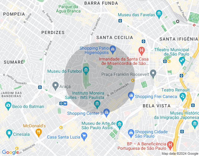 Imóvel no mapa