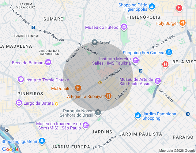 Imóvel no mapa