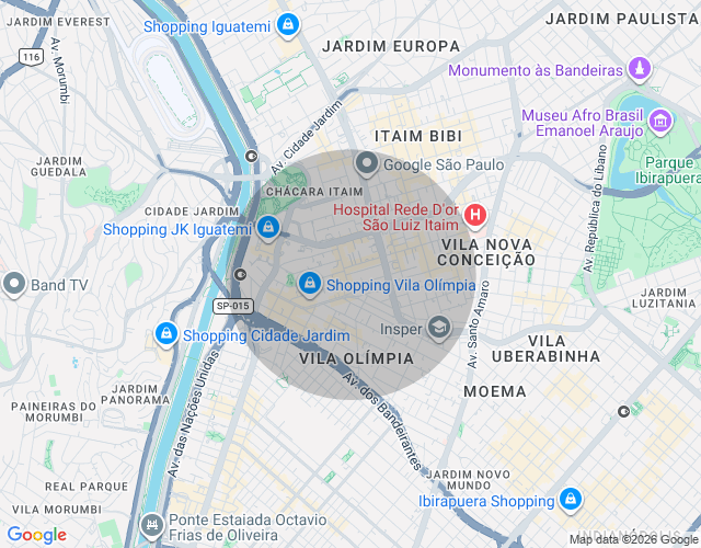 Imóvel no mapa