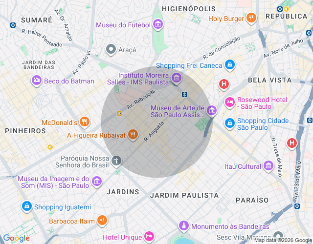 Imóvel no mapa