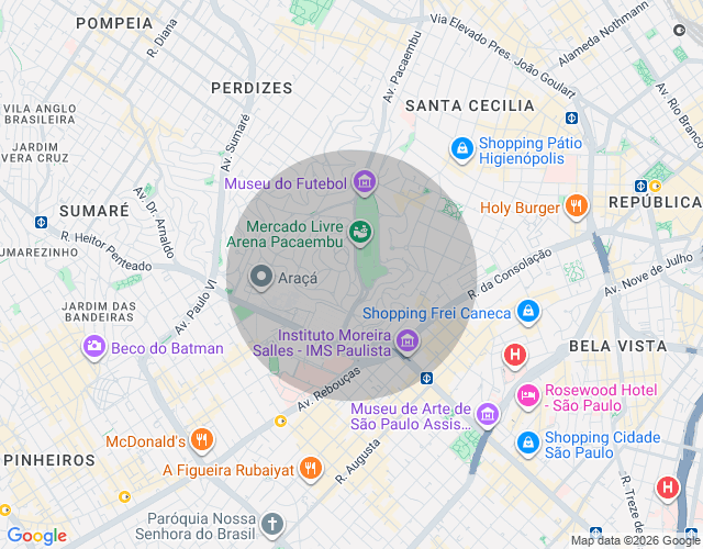 Imóvel no mapa