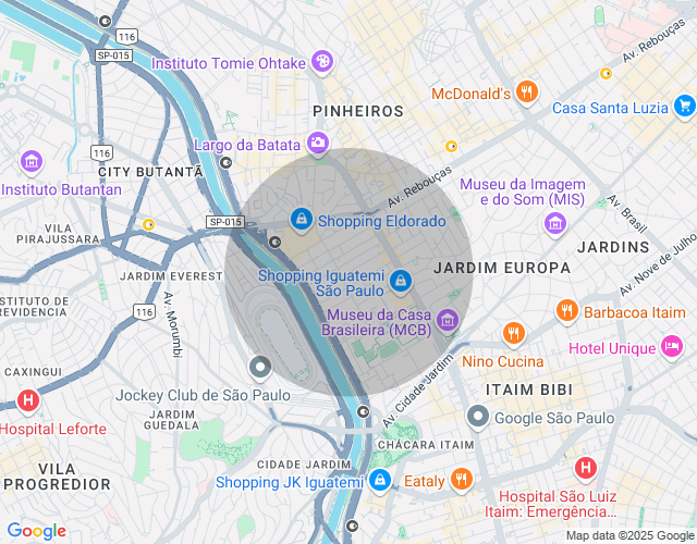 Imóvel no mapa