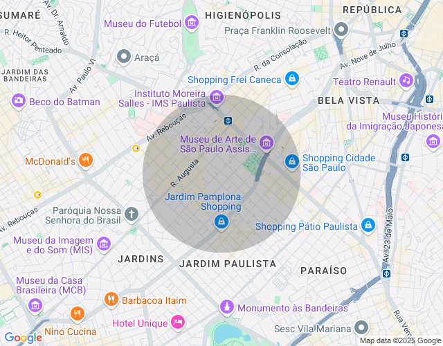 Imóvel no mapa