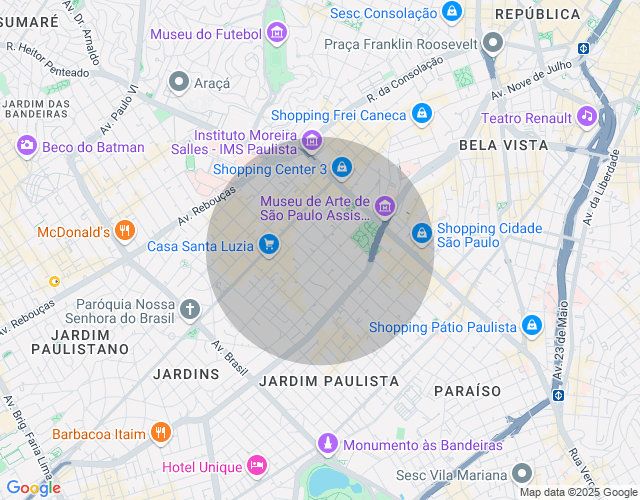 Imóvel no mapa