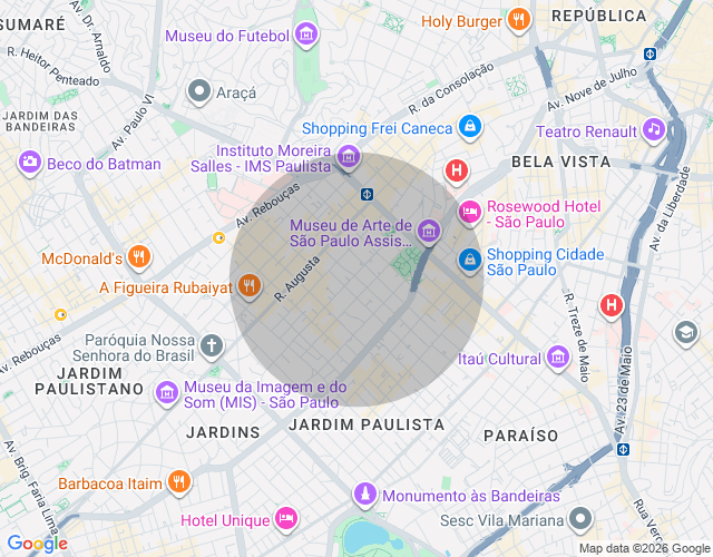 Imóvel no mapa