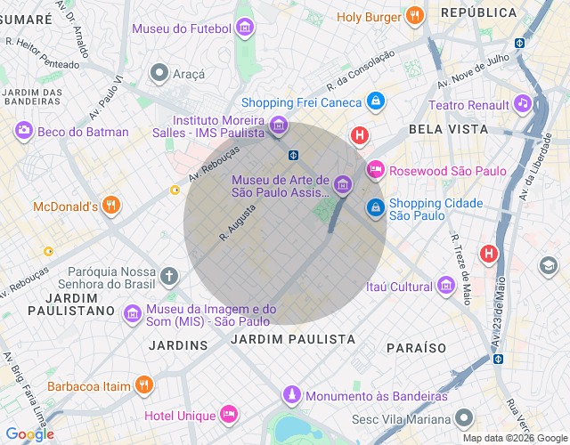 Imóvel no mapa