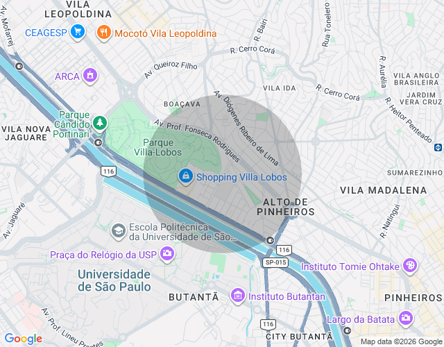 Imóvel no mapa