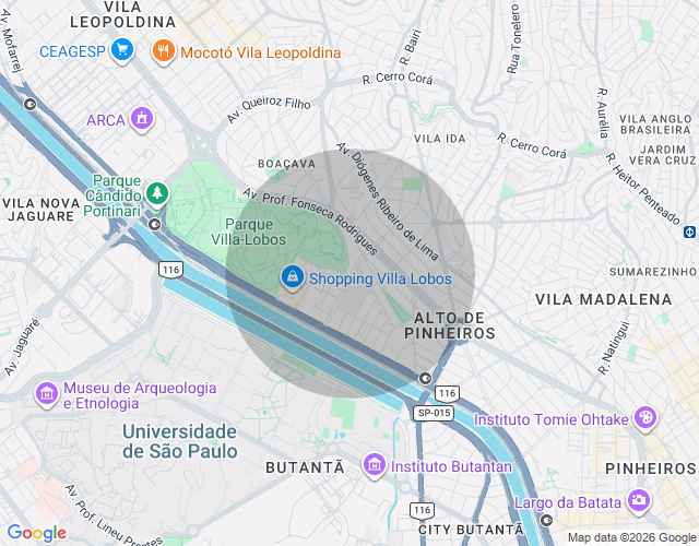 Imóvel no mapa