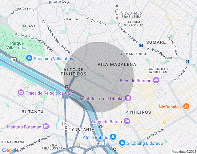 Imóvel no mapa