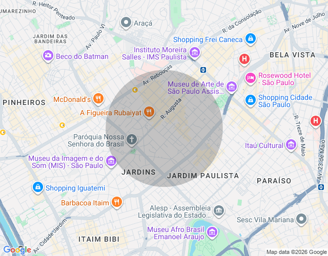 Imóvel no mapa