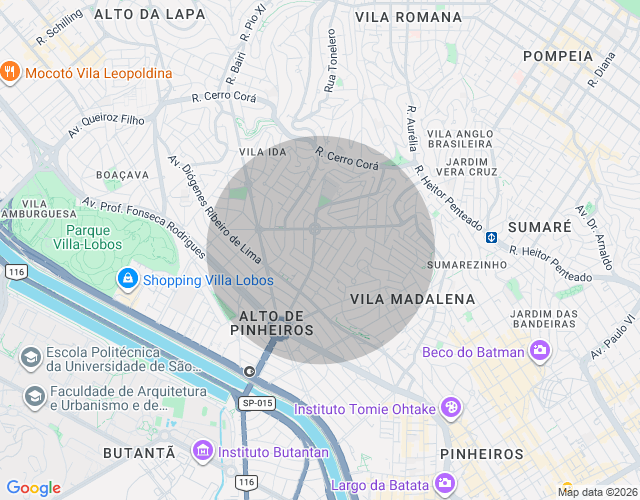 Imóvel no mapa