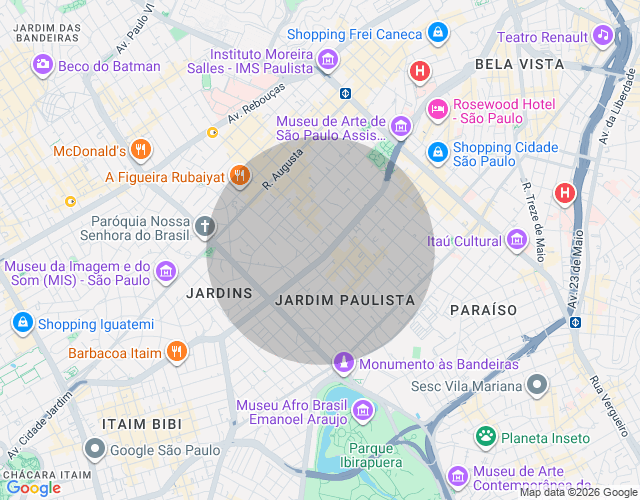 Imóvel no mapa