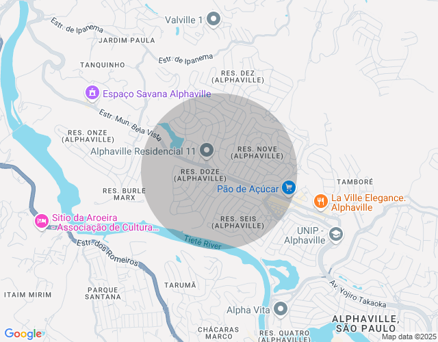 Imóvel no mapa