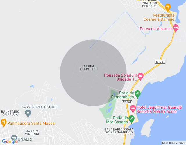 Imóvel no mapa