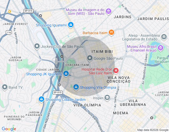 Imóvel no mapa
