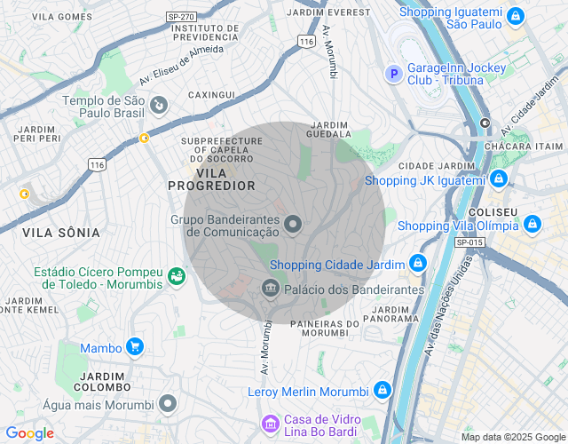 Imóvel no mapa