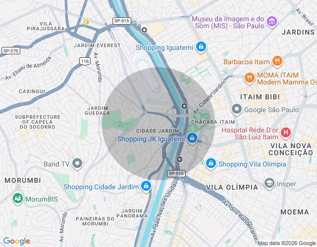 Imóvel no mapa
