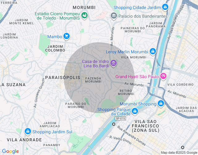 Imóvel no mapa