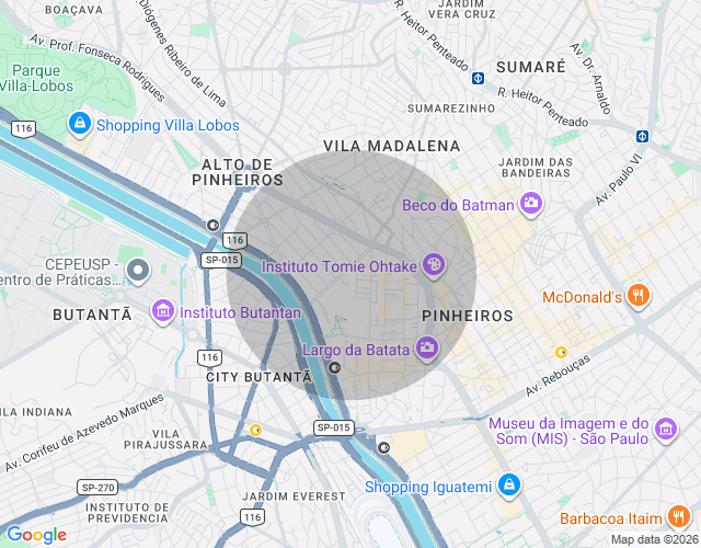 Imóvel no mapa