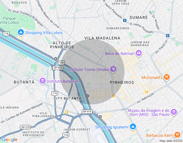 Imóvel no mapa