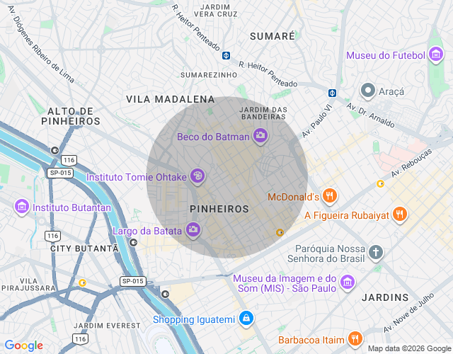 Imóvel no mapa
