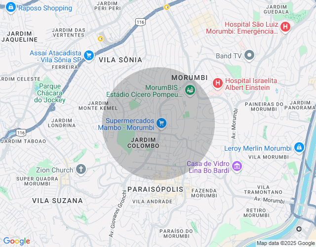 Imóvel no mapa