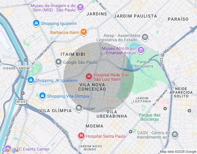 Imóvel no mapa