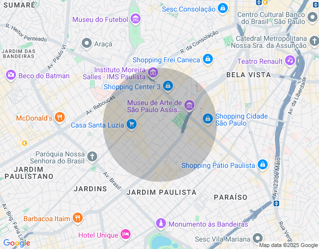 Imóvel no mapa