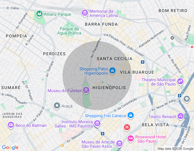 Imóvel no mapa
