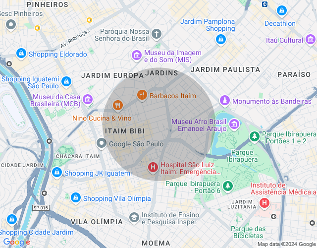 Imóvel no mapa