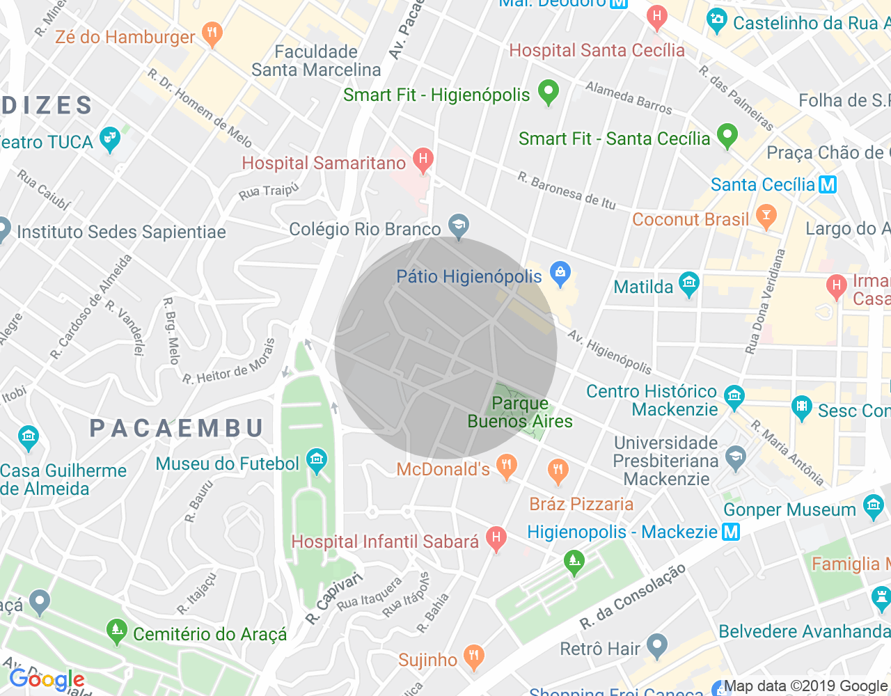Imóvel no mapa