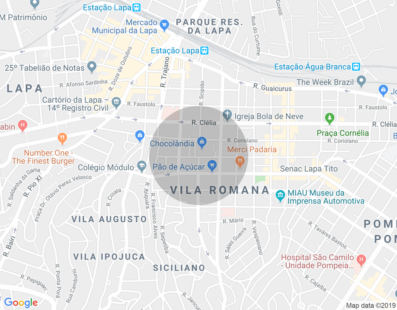 Imóvel no mapa